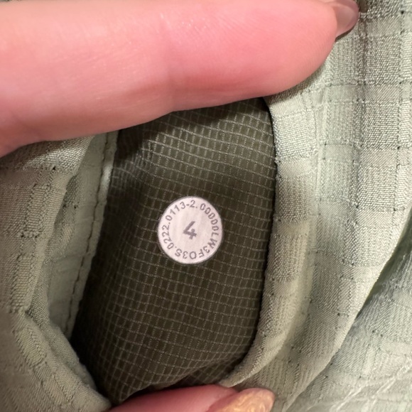 Lululemon Grid Fleece Hiking Overshirt Womens Size 4 Shacket Oversized Green - Picture 4 of 8